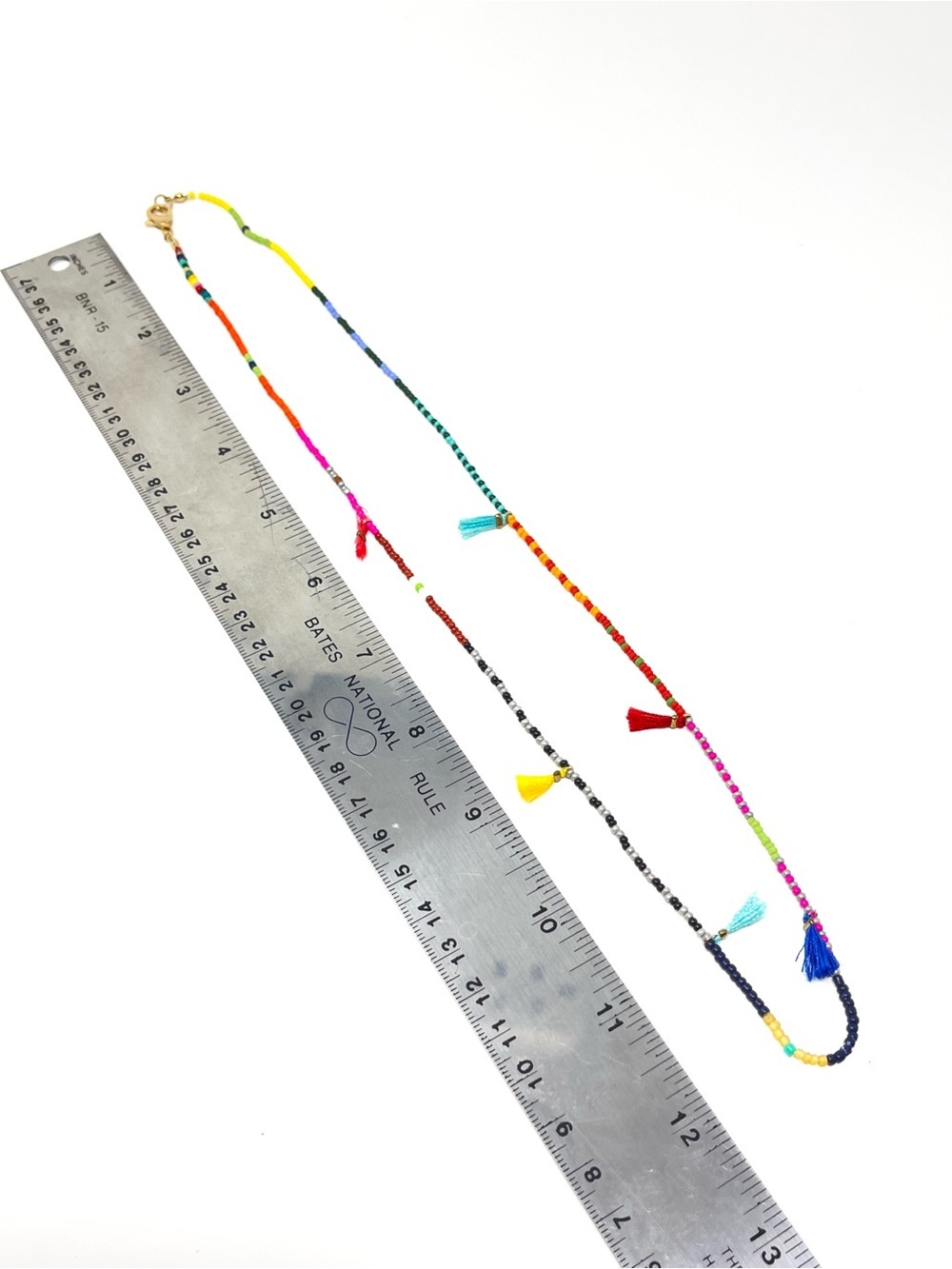 New Urban Outfitters Rainbow Seed Bead Necklace - Picture 7 of 7